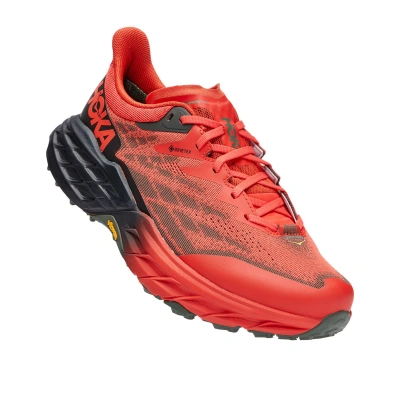 HOKA ONE ONE-Speedgoat 5 GTX fiesta/thyme Červená 46 2/3