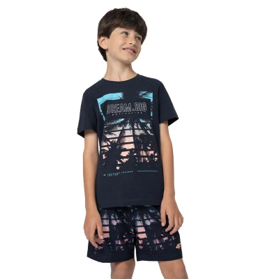 4F JUNIOR-TSHIRT  M289-31S-NAVY Modrá 134