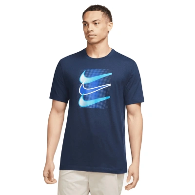 NIKE-M NSW TEE 12MO SWOOSH-Blue Modrá XL