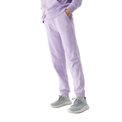 4F JUNIOR-TROUSERS-JAW23TTROF426-52S-LIGHT VIOLET Fialová 164