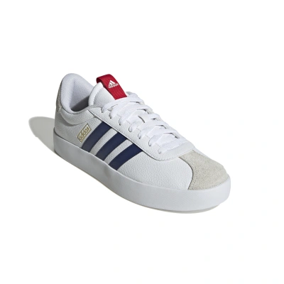 ADIDAS-VL Court 3.0 cloud white/dark blue/better scarlet Bílá 44 2/3