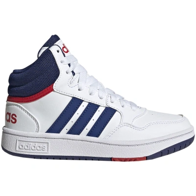 ADIDAS-Hoops 3.0 Mid cloud white/victory blue/better scarlet Bílá 39 1/3