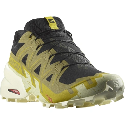 SALOMON-Speedcross 6 black/cress green/transparent yellow Černá 41 1/3