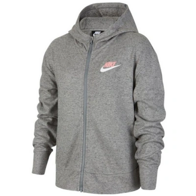 Dívčí mikina Nike Sportswear Big Kids Full-Zip Jersey Velikost: M