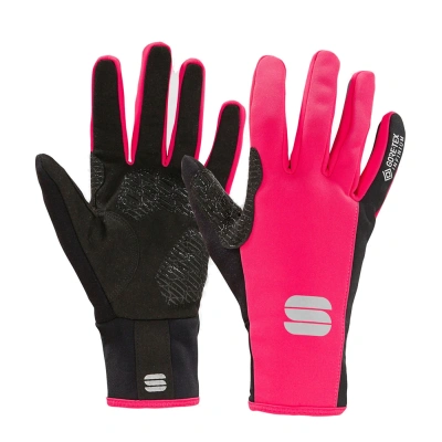 SPORTFUL-Ws essential 2 woman gloves, raspberry black barevná S